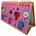 Planner Semanal 60 Hojas + Check List 60 Hojas Colección BT21 Diseño Rosado