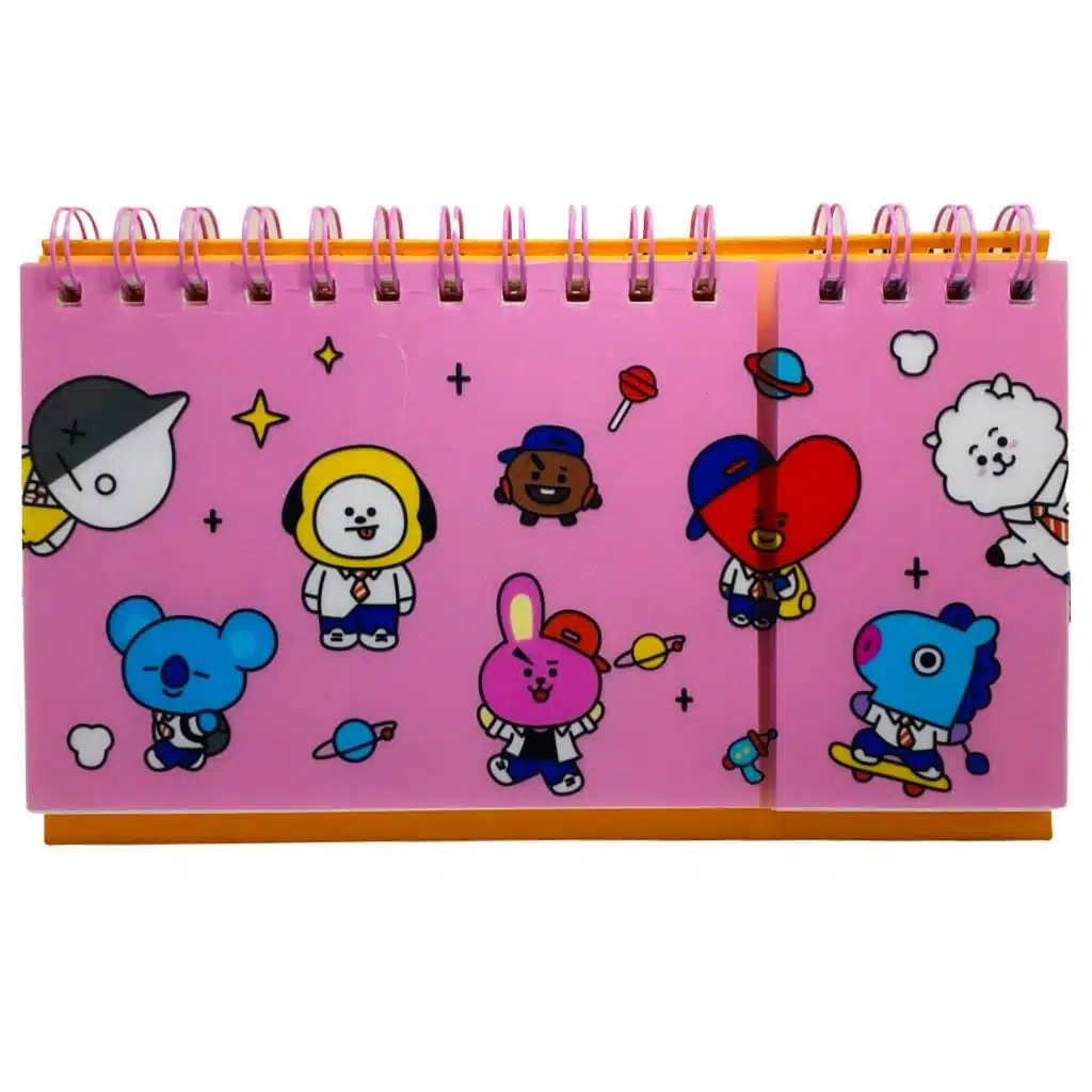 Planner Semanal 60 Hojas + Check List 60 Hojas Colección BT21 Diseño Rosado - Imagen 3