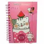 Agenda 2022 Tapa Dura Diseño de Gatito Sweet Summer