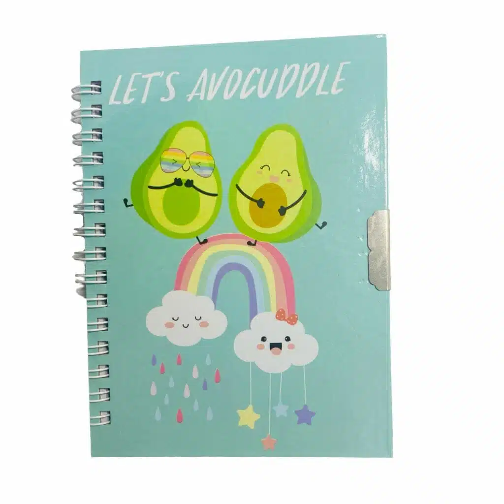 Diario de Vida con Lápiz 60 Hojas Diseño de Palta Let´s Avocuddle - Imagen 2