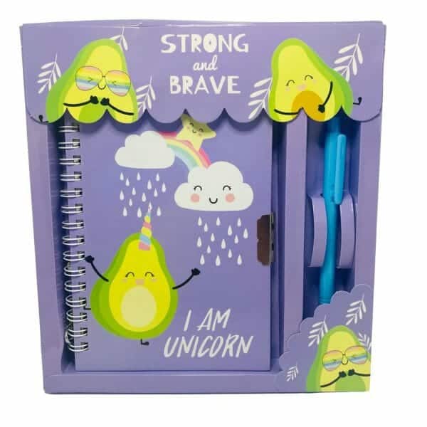 Diario de Vida con Lápiz 60 Hojas Diseño de Palta I Am Unicorn