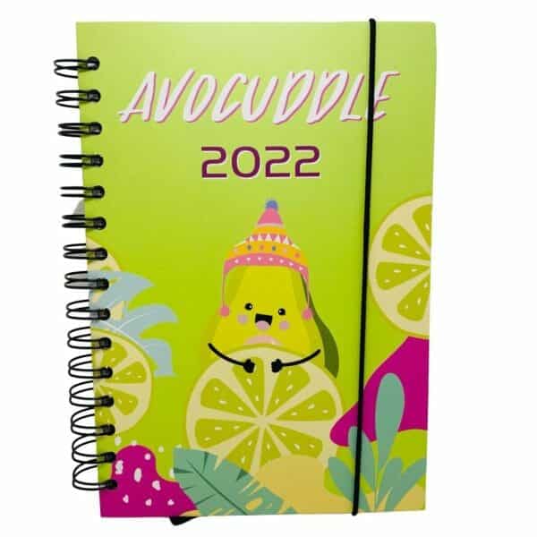 Agenda 2022 Tapa Dura Diseño de Palta Avocuddle