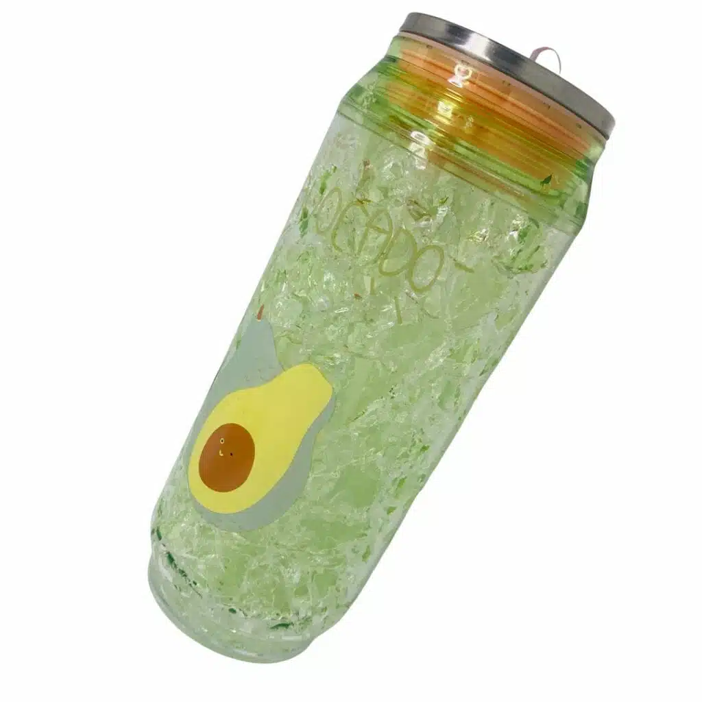 Botella de Acrílico 450ml con Gel Refrigerante Diseño de Palta - Imagen 2