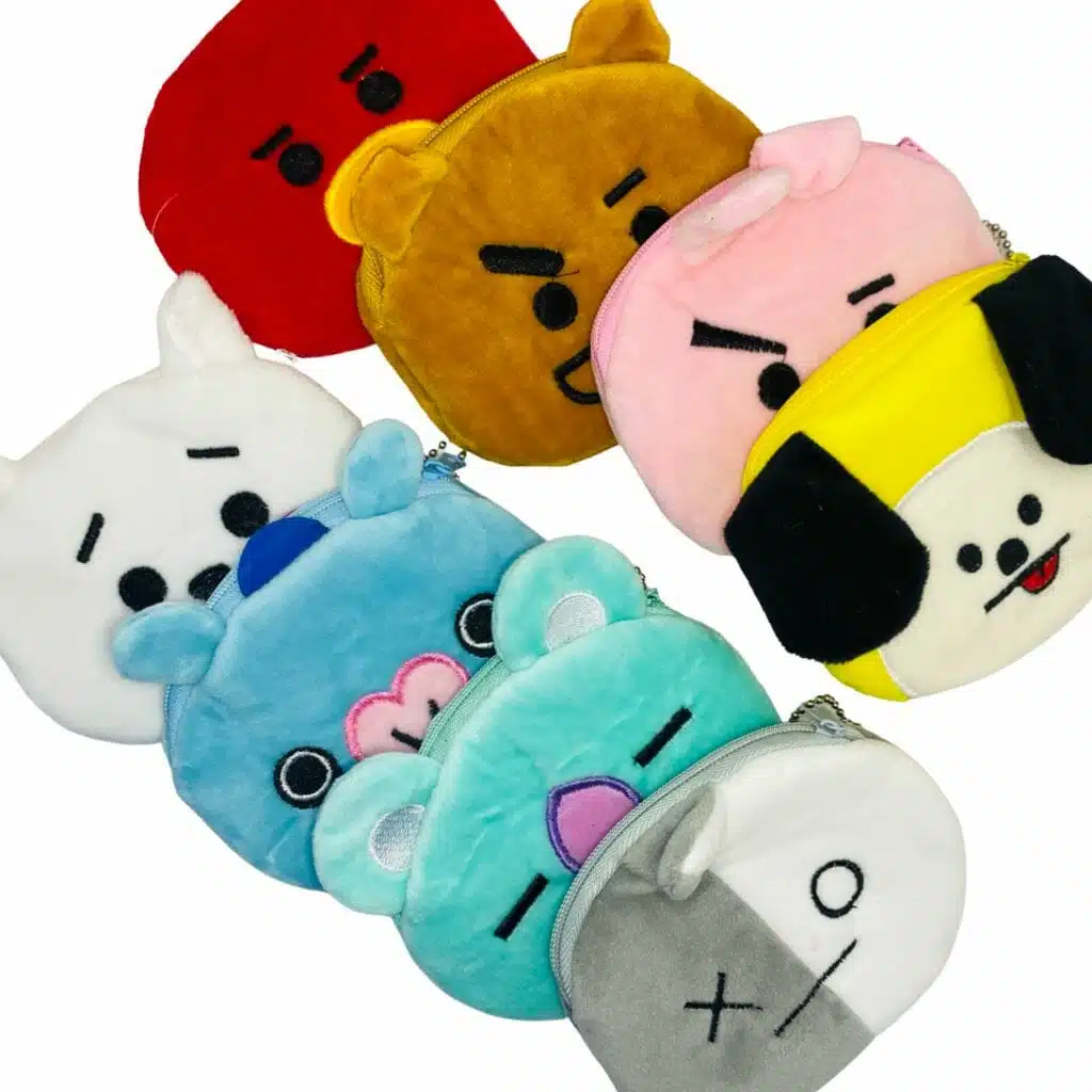 Monedero de Peluche con Cierre Colección BT21 (Elige Personaje) - Imagen 1