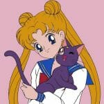 Funko Pop! Animation – Sailor Moon W/ Moon Stick & Luna / Sailor Moon - Imagen 3