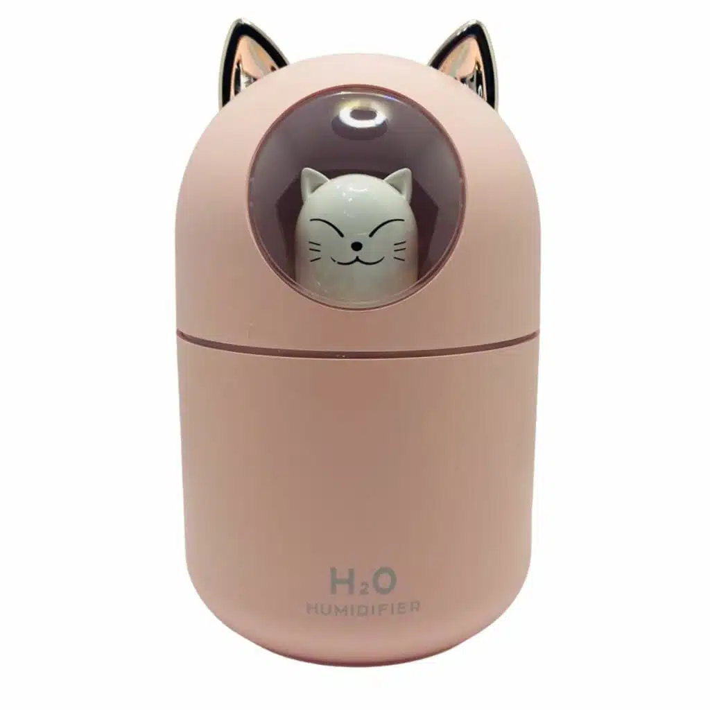 Humidificador de 300ml. con Luz Diseño de Gatito Kawaii - Imagen 1