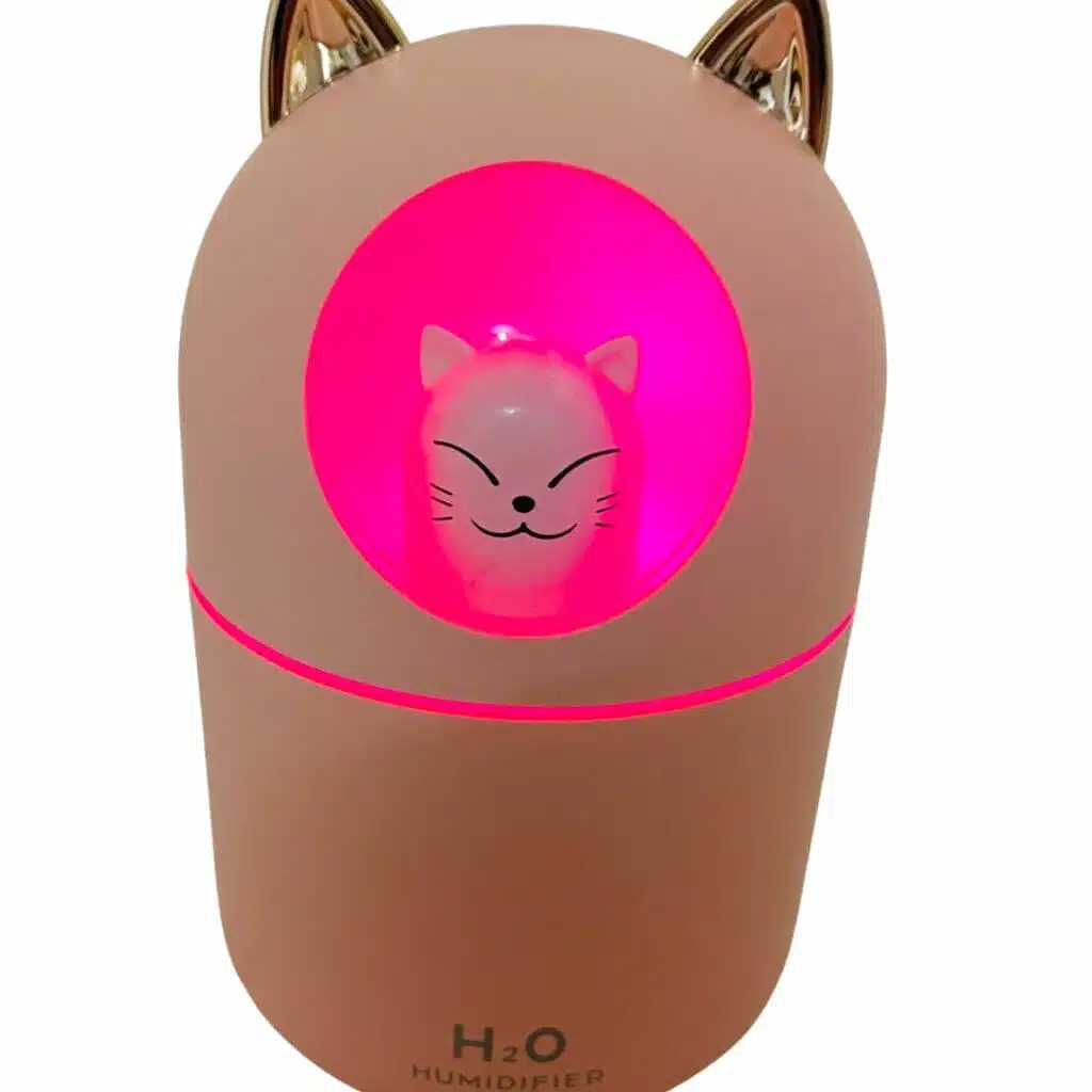 Humidificador de 300ml. con Luz Diseño de Gatito Kawaii - Imagen 10