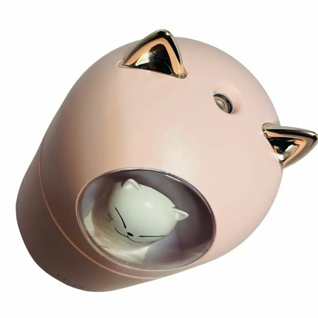 Humidificador de 300ml. con Luz Diseño de Gatito Kawaii - Imagen 2
