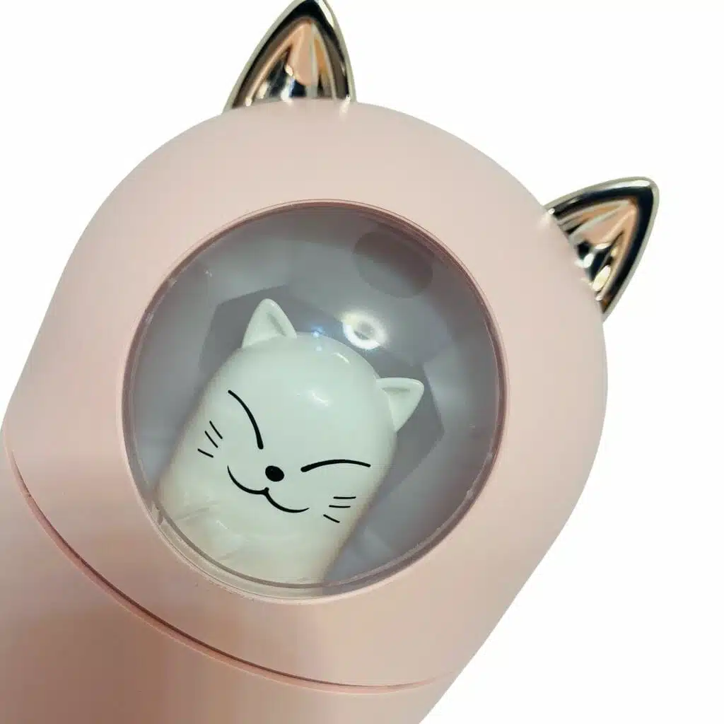 Humidificador de 300ml. con Luz Diseño de Gatito Kawaii - Imagen 3