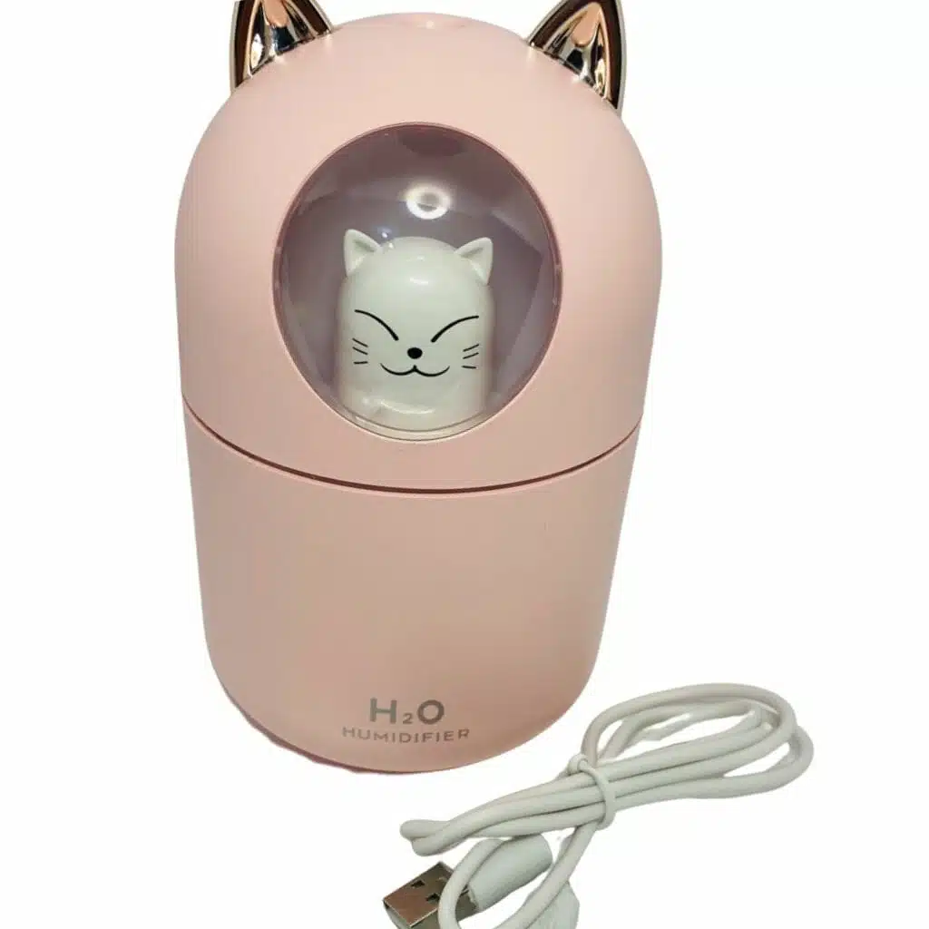 Humidificador de 300ml. con Luz Diseño de Gatito Kawaii - Imagen 4