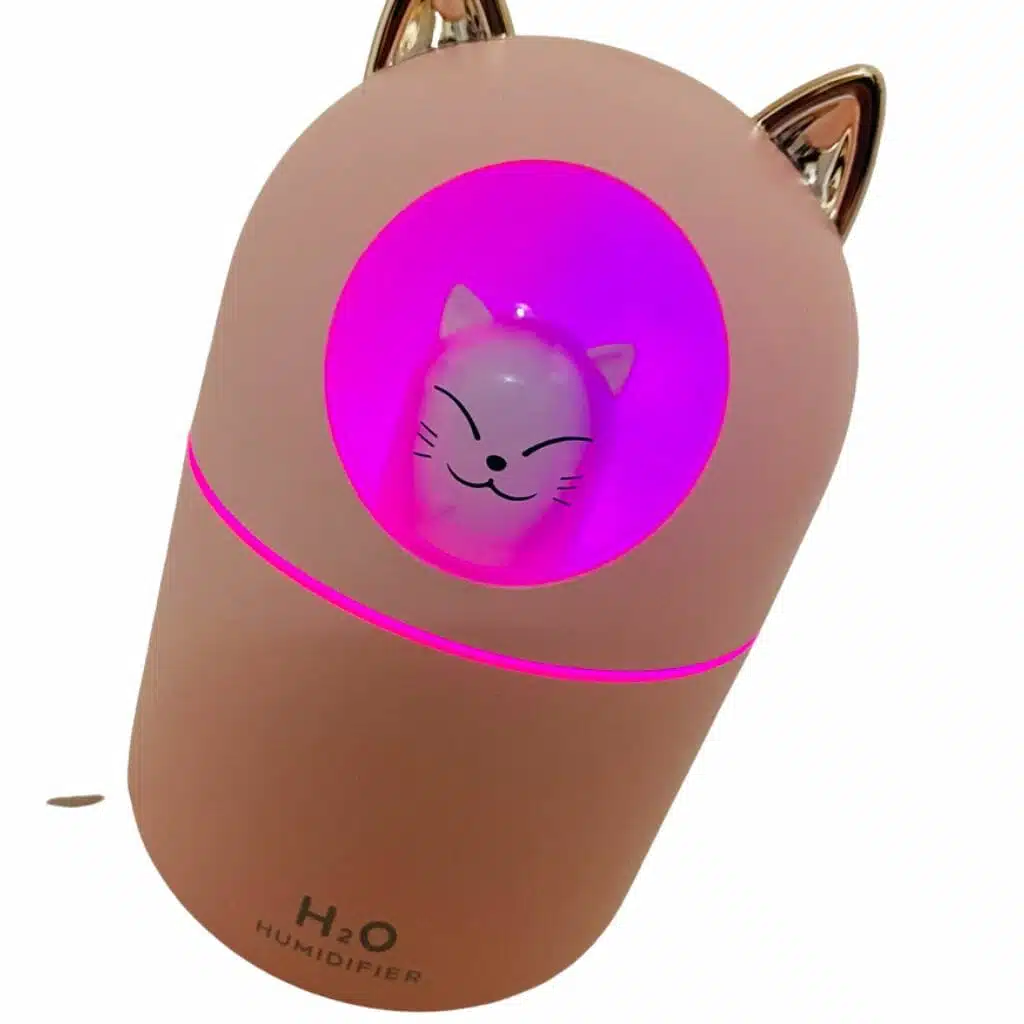 Humidificador de 300ml. con Luz Diseño de Gatito Kawaii - Imagen 6