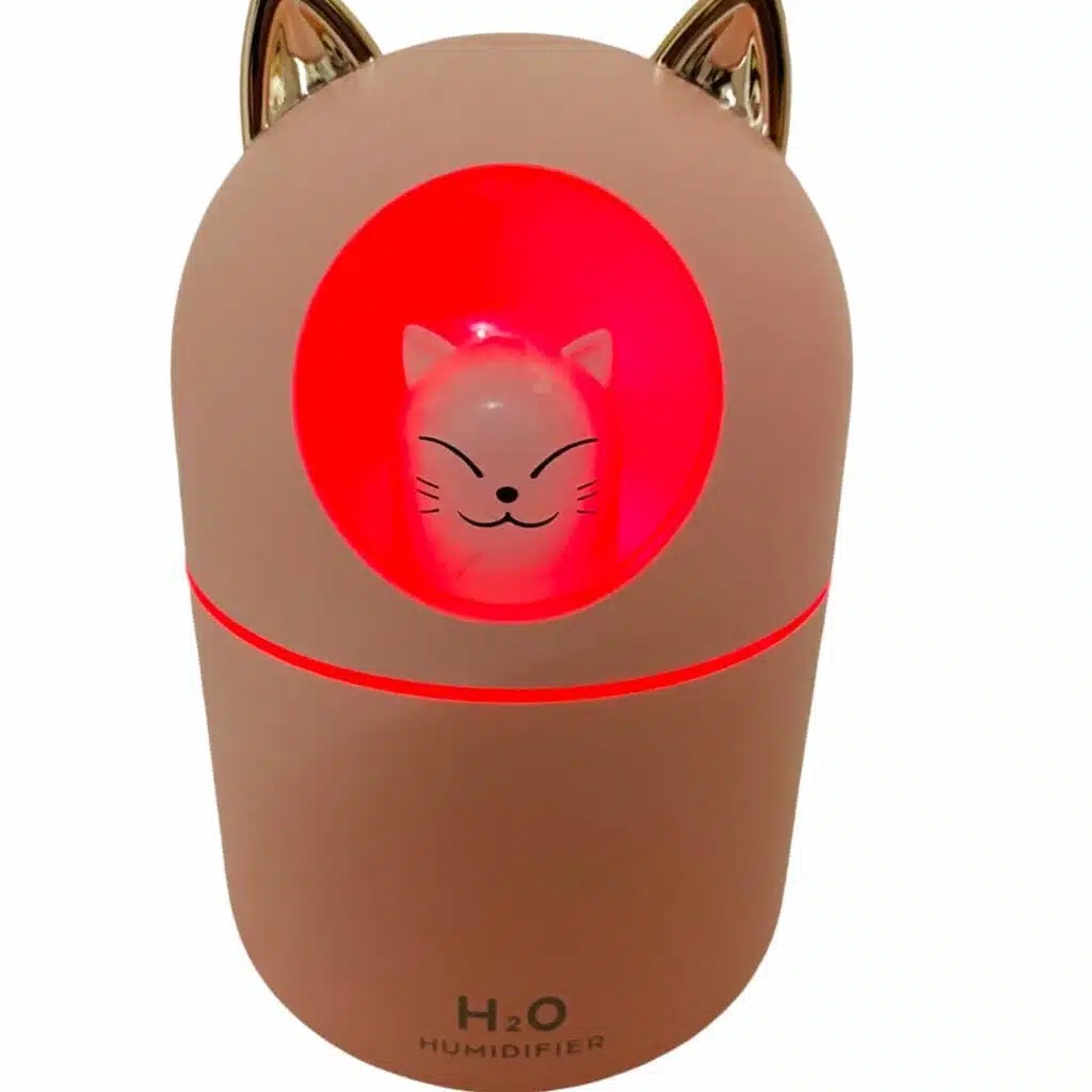 Humidificador de 300ml. con Luz Diseño de Gatito Kawaii - Imagen 9