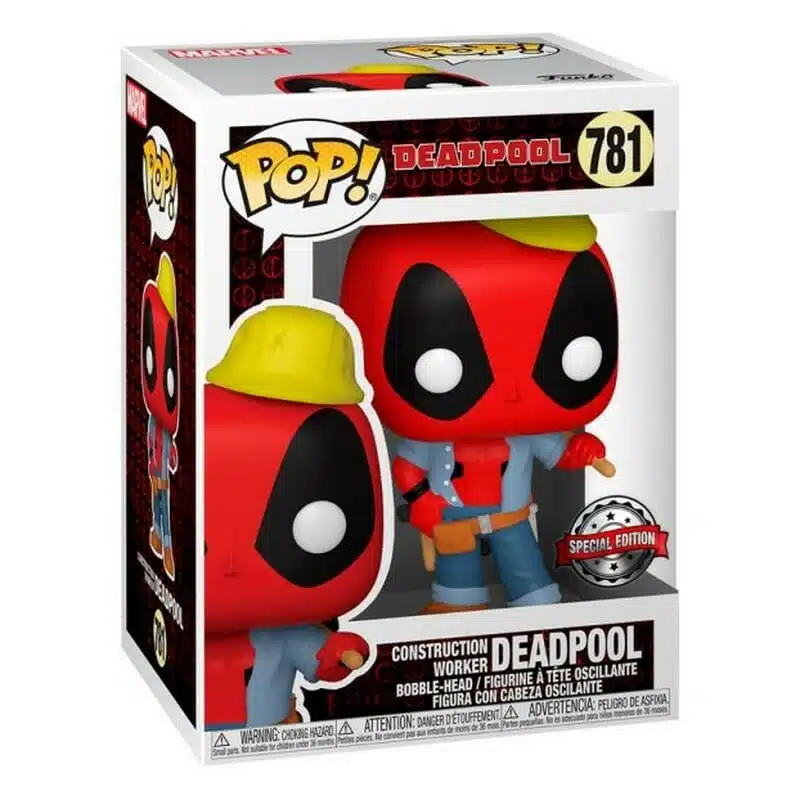 Funko Pop! Marvel – Construction Worker Deadpool / Nerdy 30TH (Special Edition) - Imagen 2