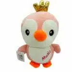 Peluche de Pingüino Corona Rosado