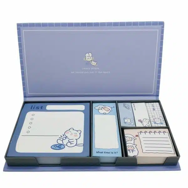 Set de Post-it Diseño Conejito Kawaii