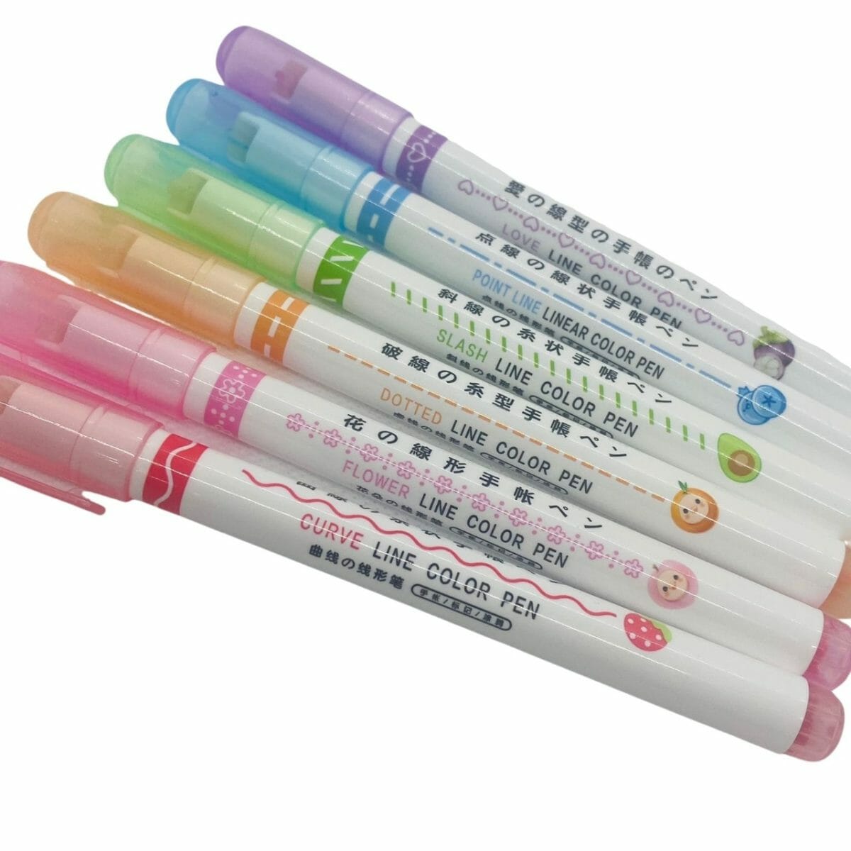 Set de 6 Marcadores con Punta Roller Diseños - Imagen 2