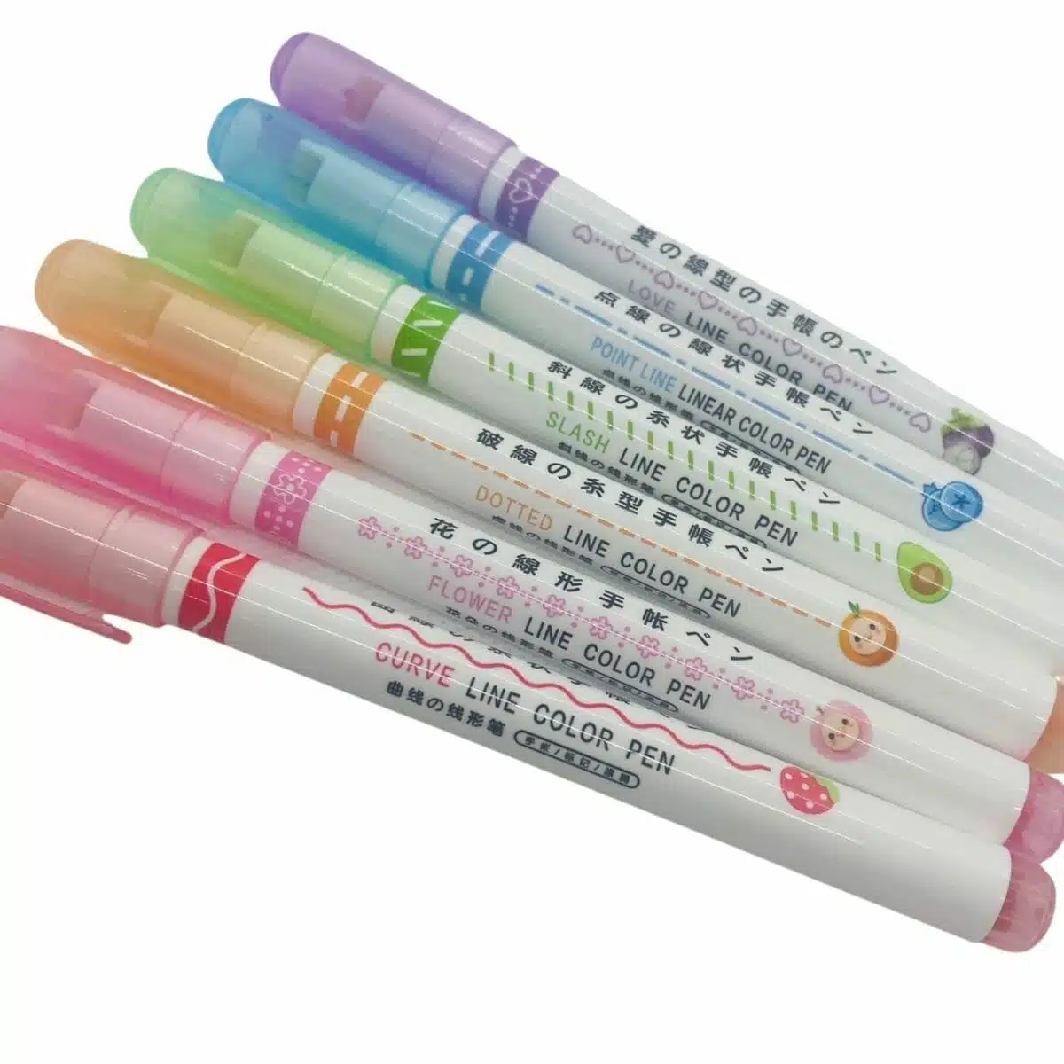 Set de 6 Marcadores con Punta Roller Diseños - Imagen 2