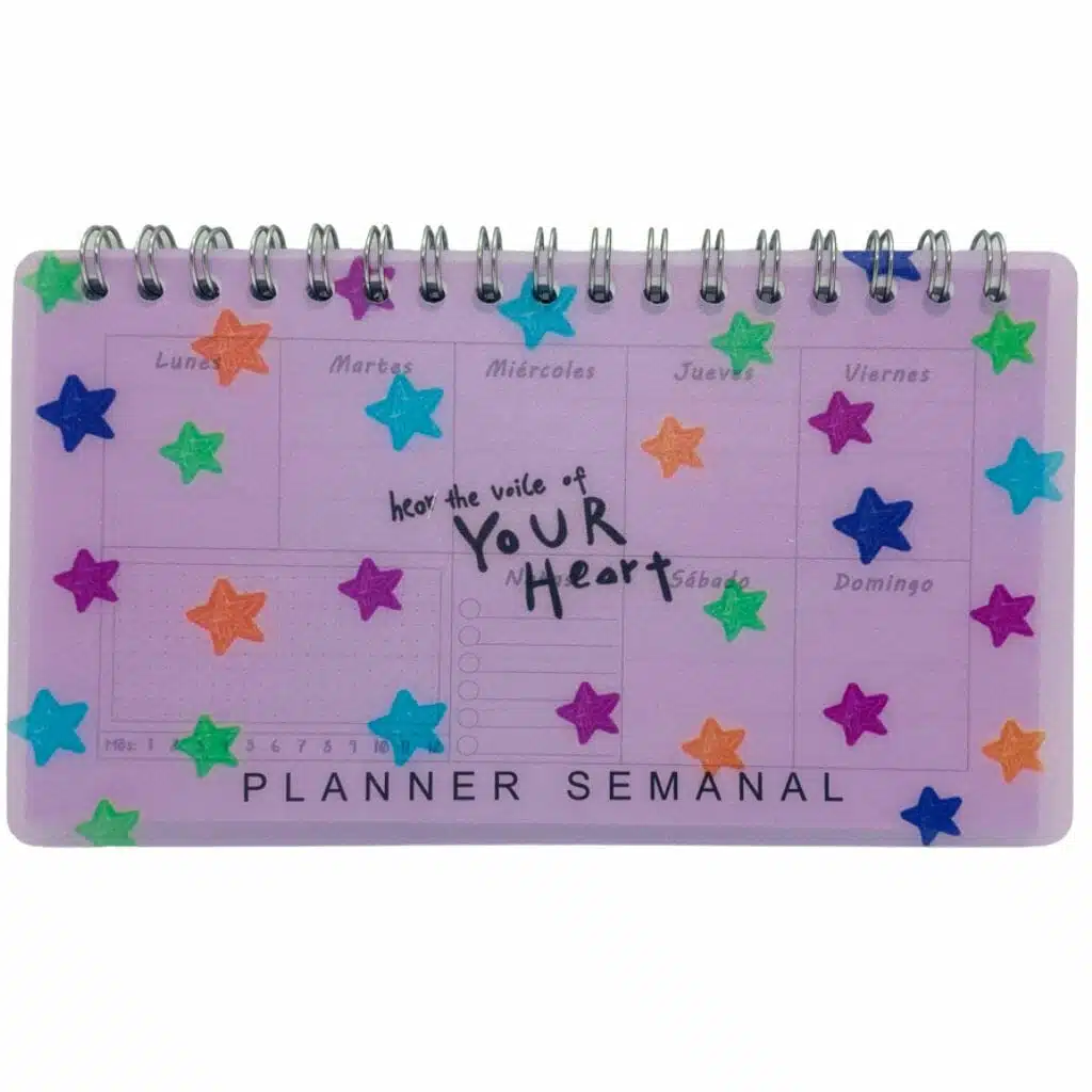 Planner 50 Hojas Semanal Diseño de Estrellas - Imagen 1