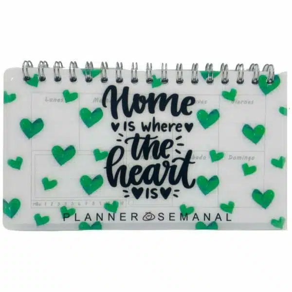Planner 50 Hojas Semanal Diseño Home is Where the Heart is