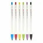 Set de 6 Marcadores Retractiles ClickArt Zebra - Imagen 2