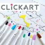 Set de 12 Marcadores Retractiles ClickArt Zebra - Imagen 4