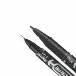 Marcador Mckie Doble Punta Negro (Punta Fina y Extrafina) Zebra - Imagen 2