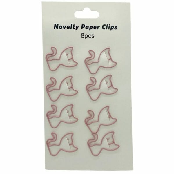 Set de 8 Clips Metálicos Diseño de Gatito