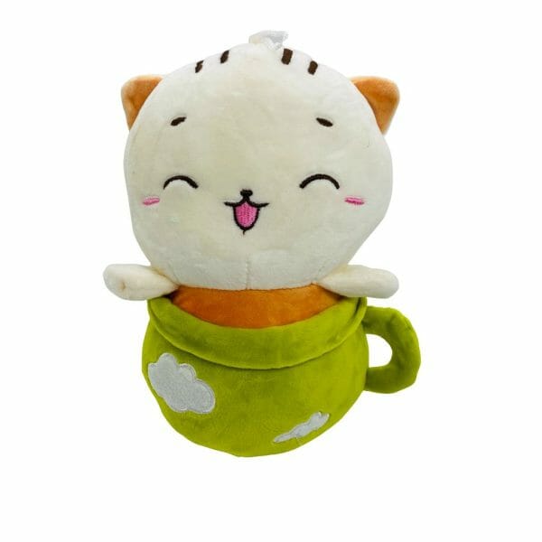 Peluche de Gatito en Maceta Verde