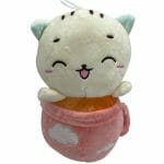 Peluche de Gatito en Maceta Rosado