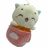 Peluche de Gatito en Maceta Rosado - Imagen 2