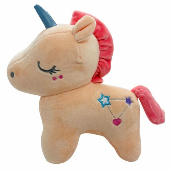 Peluche de Unicornio Durmiente Rosado