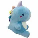 Peluche de Dinosaurio Kawaii Celeste - Imagen 4