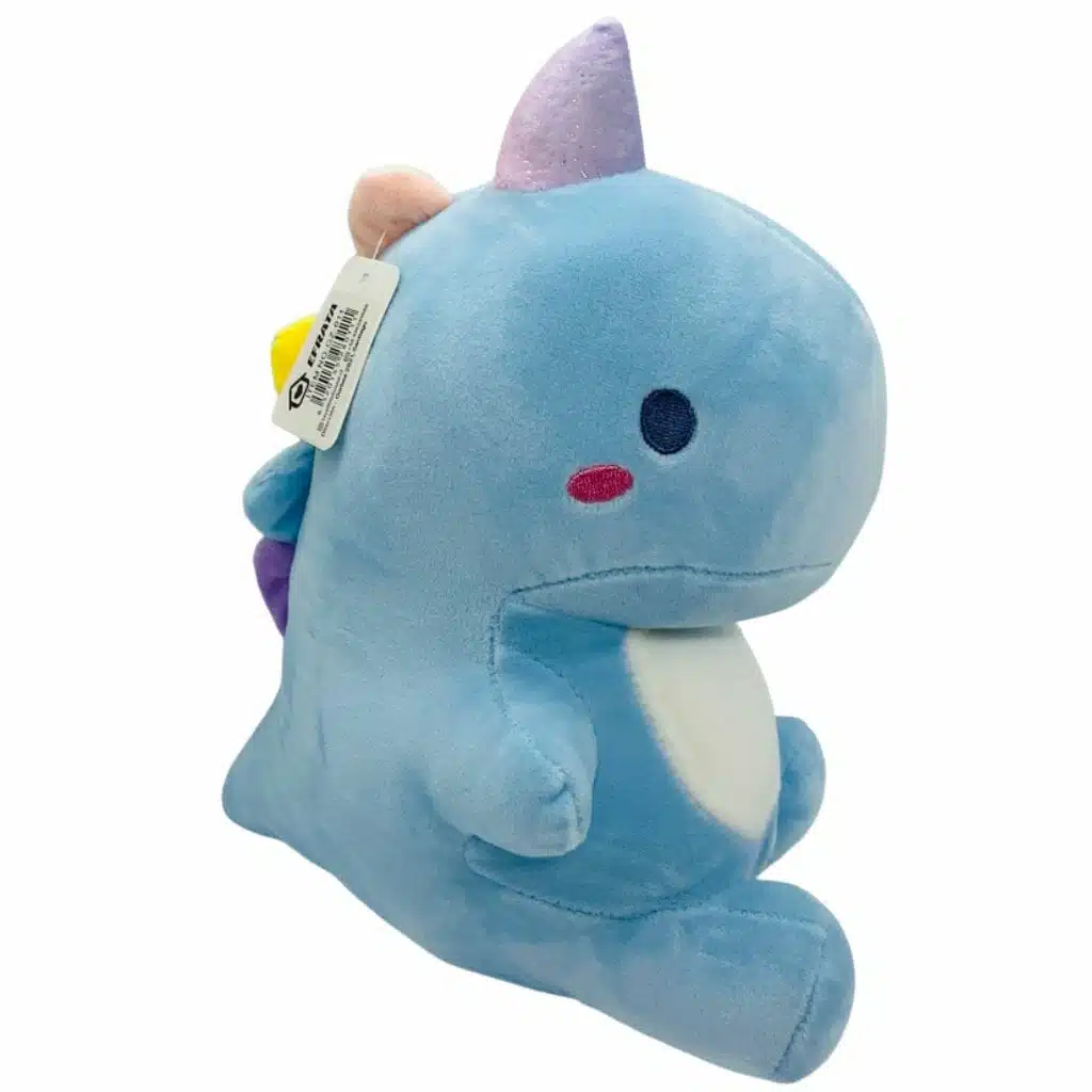 Peluche de Dinosaurio Kawaii Celeste - Imagen 4