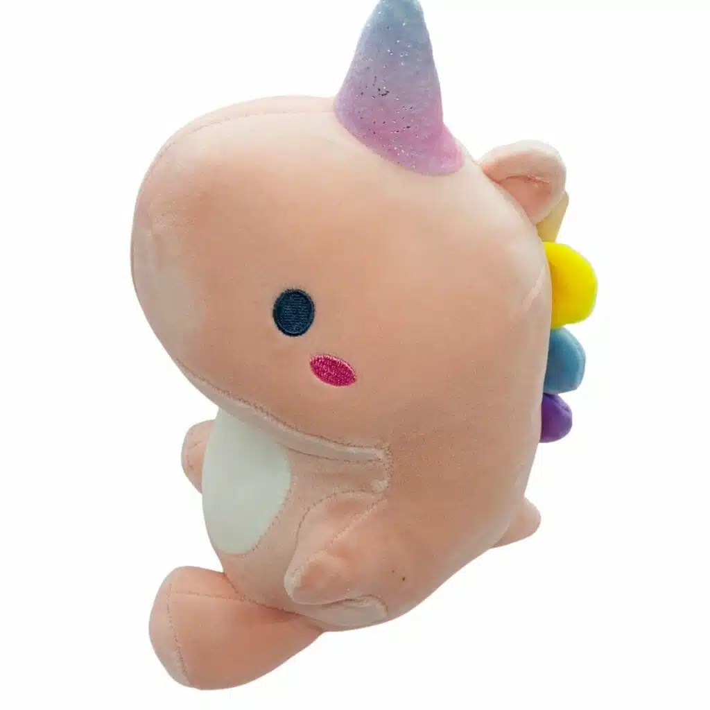 Peluche de Dinosaurio Kawaii Rosado - Imagen 2