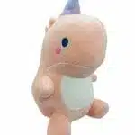 Peluche de Dinosaurio Kawaii Rosado - Imagen 3