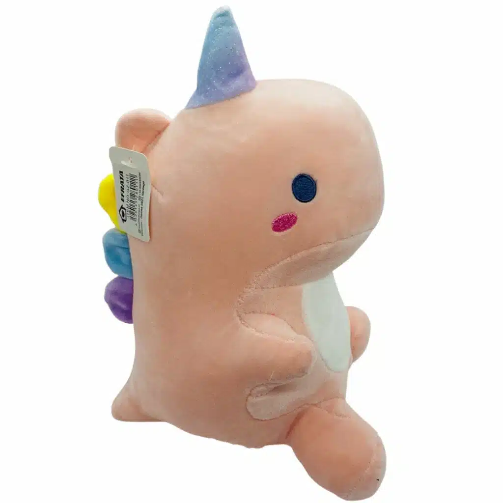 Peluche de Dinosaurio Kawaii Rosado - Imagen 4