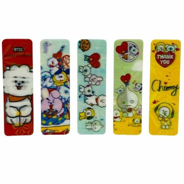 Set de Stickers Marcapáginas Colección BT21