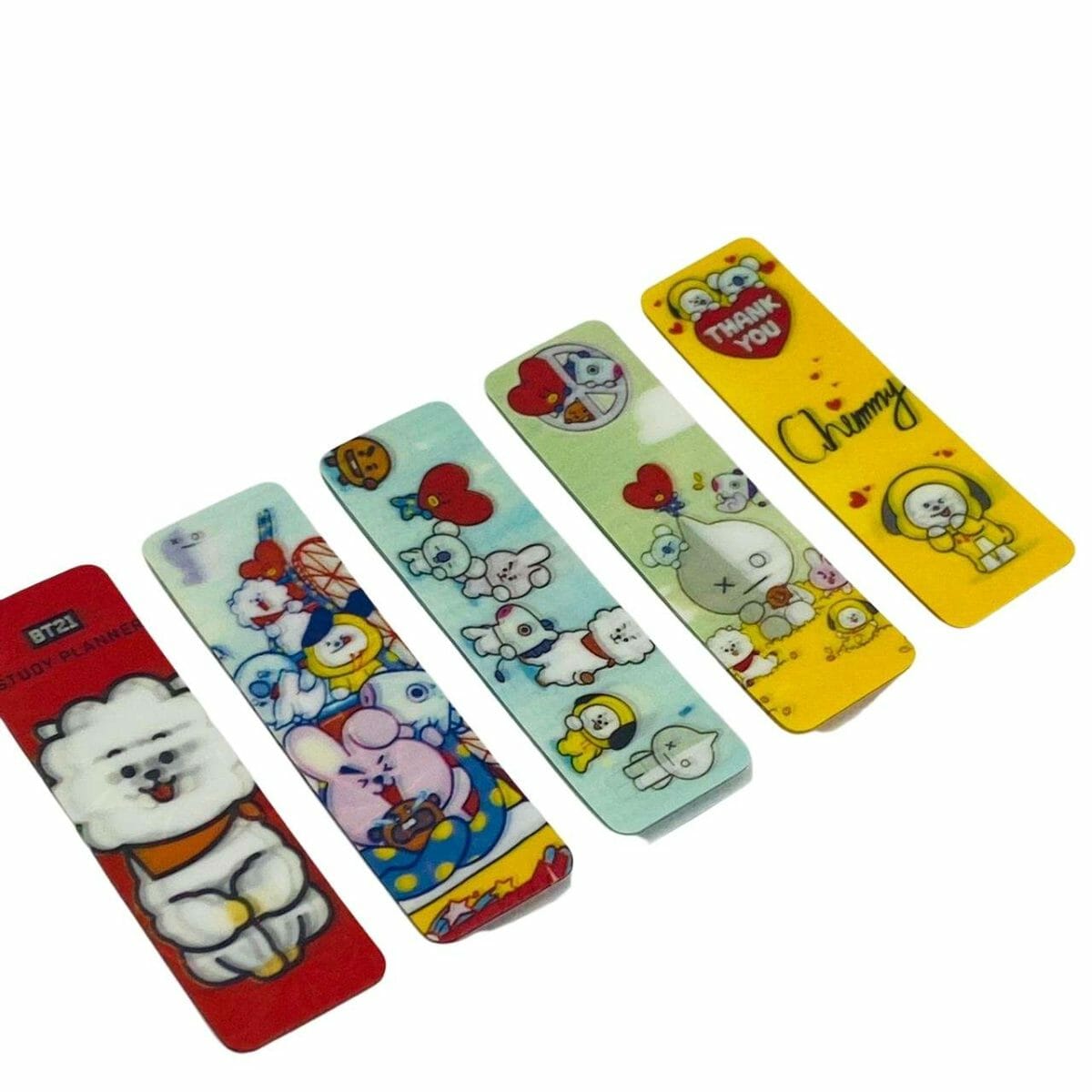 Set de Stickers Marcapáginas Colección BT21 - Imagen 2