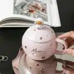Tazón Con Tapa y Cuchara Modelo de Luna y Astronauta (Elige Color) - Imagen 5