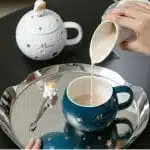Tazón Con Tapa y Cuchara Modelo de Luna y Astronauta (Elige Color) - Imagen 6