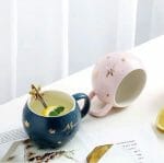 Tazón Con Tapa y Cuchara Modelo de Luna y Estrella (Elige Color) - Imagen 5