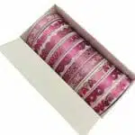 Set de 10 Cintas Washi Tape de 0.8mm X 2m Tonos Fucsia - Imagen 2