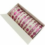 Set de 10 Cintas Washi Tape de 0.8mm X 2m Tonos Fucsia - Imagen 2
