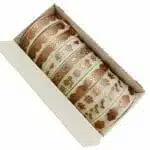 Set de 10 Cintas Washi Tape de 0.8mm X 2m Tonos Bronce - Imagen 2