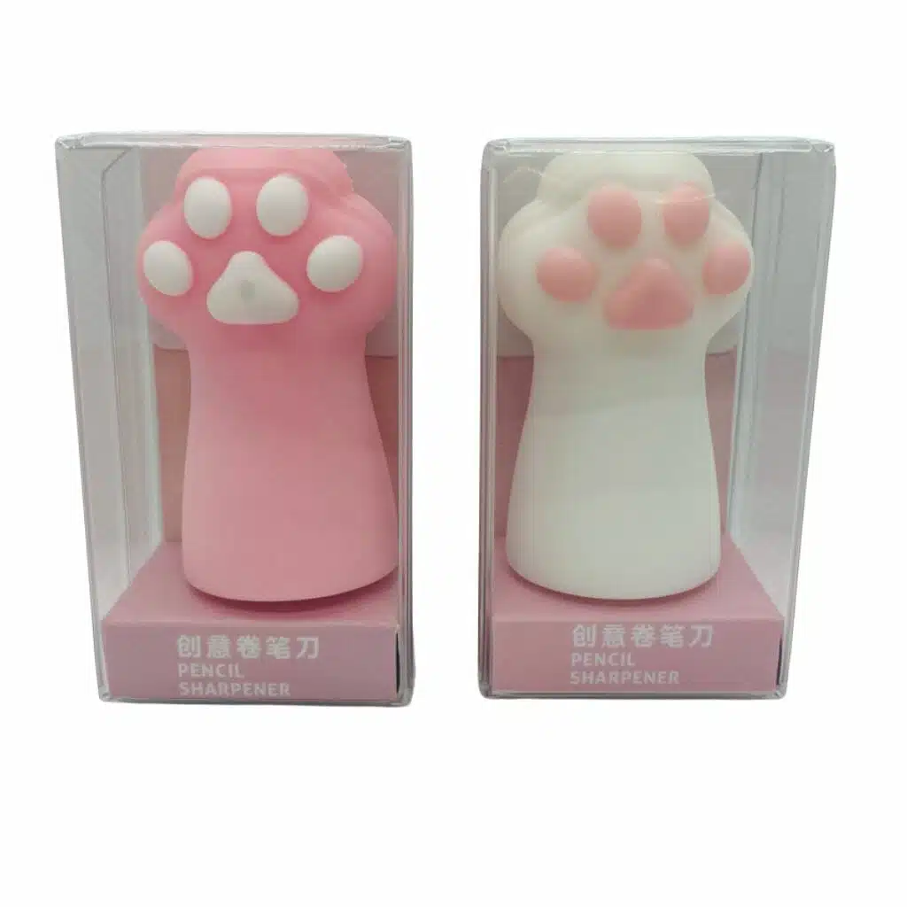 Sacapuntas de Silicona Diseño de Garrita de Gato (Elige Color) - Imagen 1