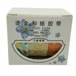 Set de 3 Cintas Washi Tape de 15mm X 3m Detalles Dorados - Imagen 2