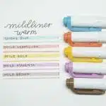Set de 5 Destacadores Colores Cálidos Doble Punta Mildliner Creative Marker Zebra - Imagen 3