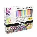 Set de 25 Destacadores Doble Punta Mildliner Creative Marker Zebra