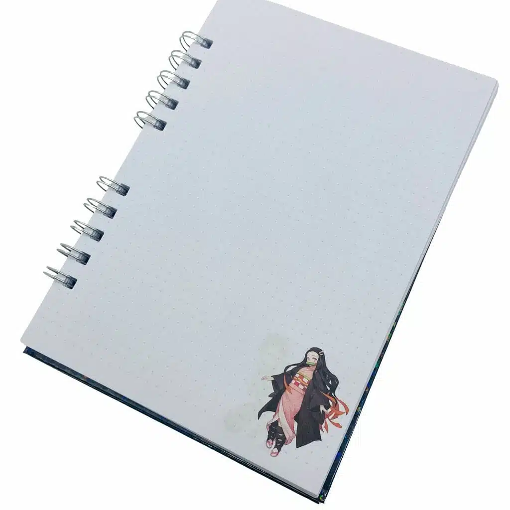 Cuaderno A5 70 Hojas de Puntos Diseño Demon Slayer - Imagen 4