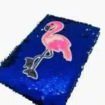 Libreta 64 Hojas Línea Horizontal Lentejuelas Azules Flamenco - Imagen 2